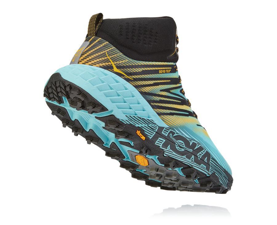 Hoka One One Trailsko Dame - Speedgoat Mid Gore-Tex 2 - Blå - 905431IST